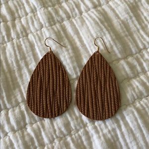 Nickel and Suede earrings